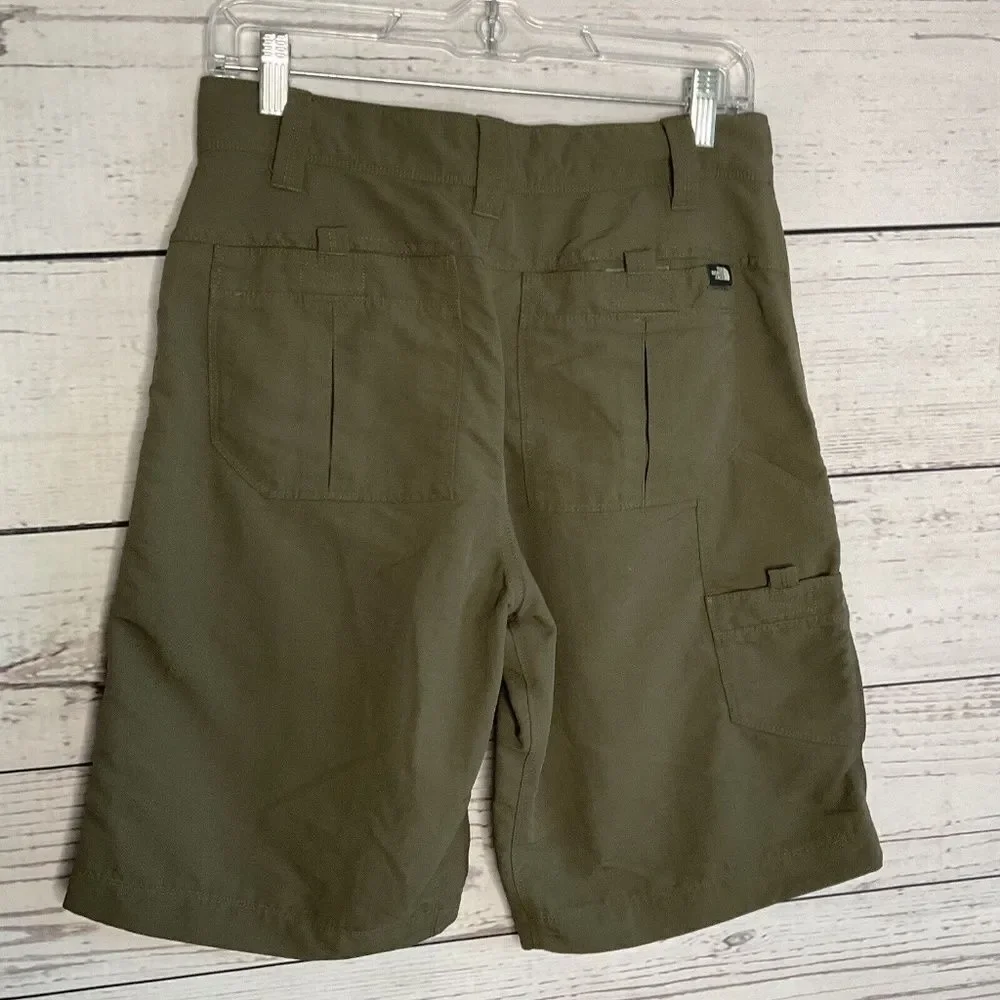 The North Face Mens Green/Brown Lightweight Outdoors/Hiking‎ Cargo Shorts  30/M